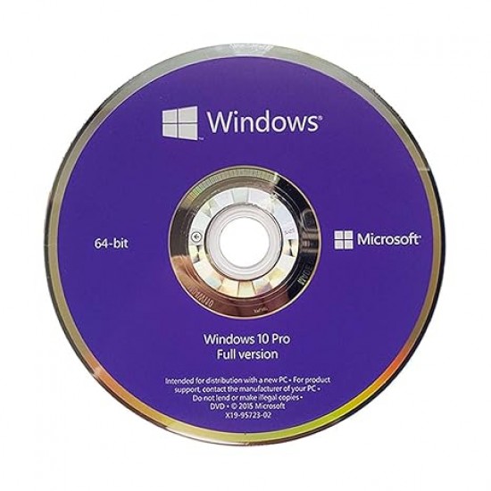 Microsoft Windows 10 Pro 64 Bit English — 1 PC lisenziyası, DSP OEI (FQC‑08929)
